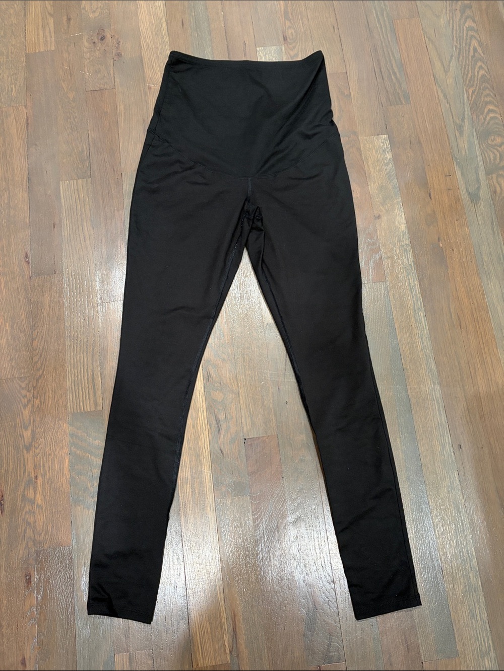Black High-Waist Maternity Leggings